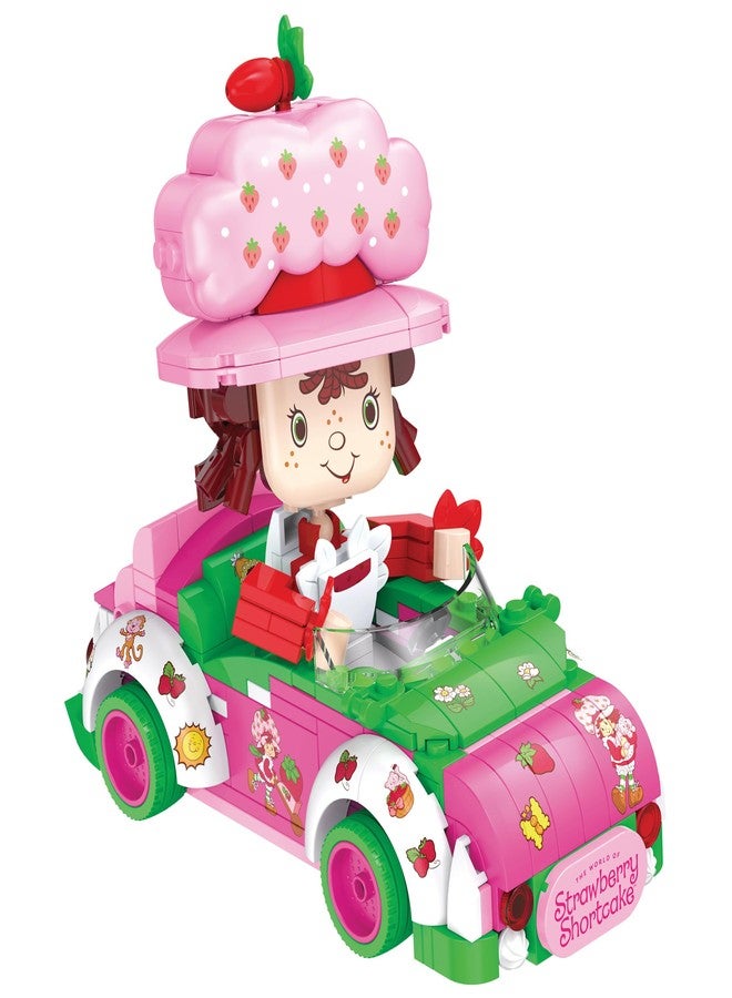Brickcraft Strawberry Shortcake Berry Cruiser Christmas Building Kit, Festive 362-Piece Buildable Figure & Car Block Set, Classic Cartoon Collectible Holiday Xmas Toy Gift for Fans Ages 8+ & Families - Image 2
